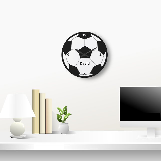 Fußball-Akrylwand Große Wanduhr (Personalized Soccer Clock)