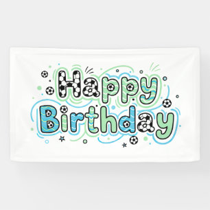 Fußball Alles Gute zum Geburtstag Banner - Partybe