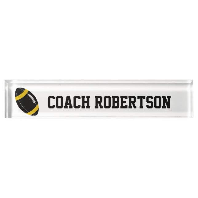 Fußball als Personalisiert Namensplakette (Vorderseite)