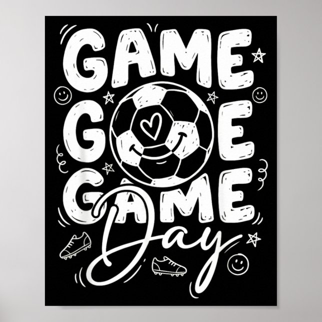 Fußball am Spieltag Poster (Vorne)