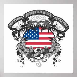 Fußball Amerika Poster