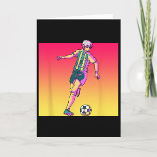 Fußball Anime Junge japanischer Otaku Weeb  Karte