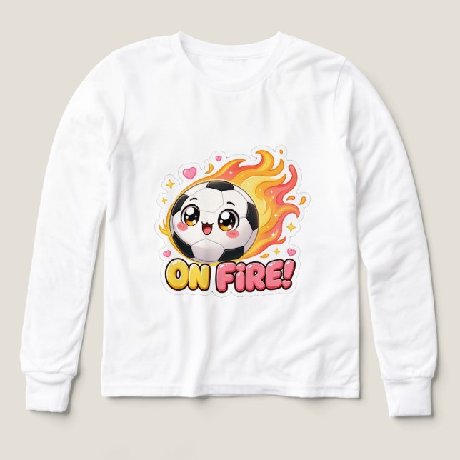 Fußball auf Feuer  (Design Vorderseite)
