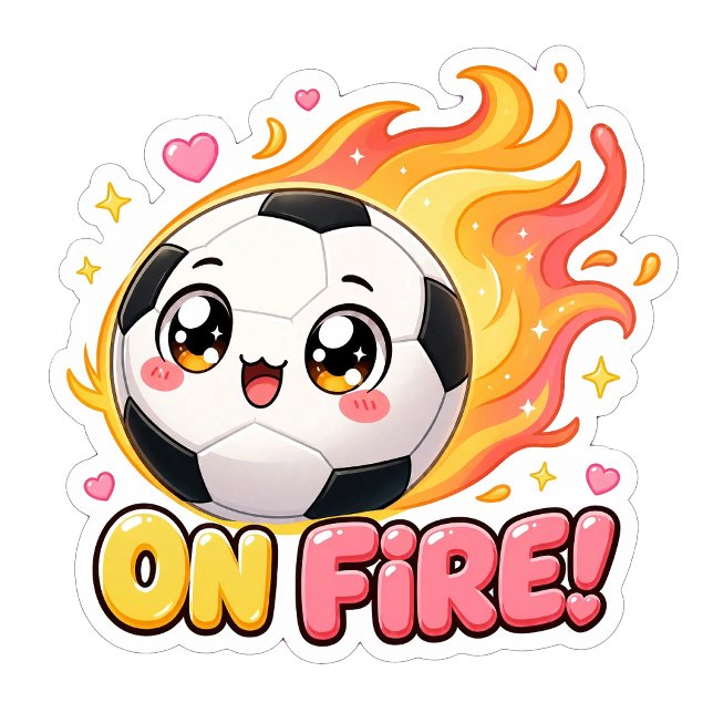 Fußball auf Feuer  (Von Creator hochgeladen)