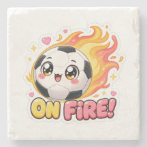 Fußball auf Feuer