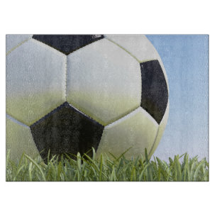 Fußball auf Gras Schneidebrett