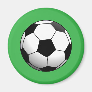 Fußball auf Grün Magnet