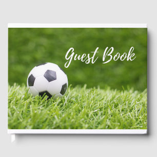 Fußball auf grünem Gras Gästebuch
