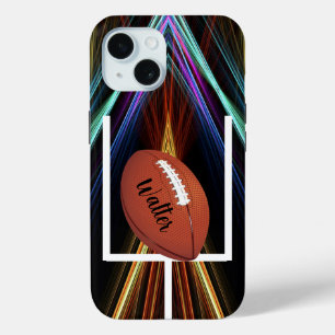 Fußball auf personalisiertem stilvollen Goldhinter Case-Mate iPhone Hülle