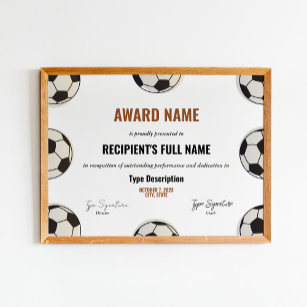 Fußball-Auszeichnung, Best-Player-Anerkennung Poster