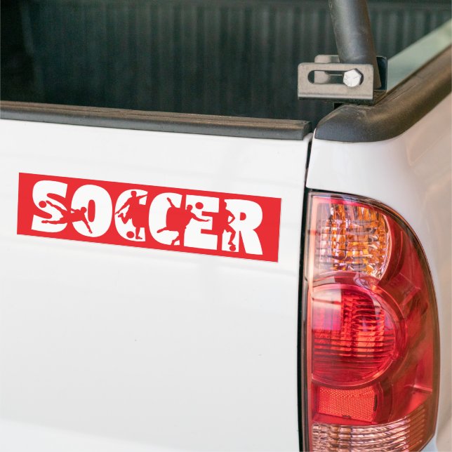 Fußball Auto  Autoaufkleber (Auf Lkw)