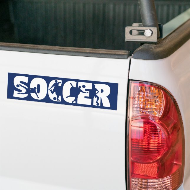 Fußball Auto  Autoaufkleber (Auf Lkw)