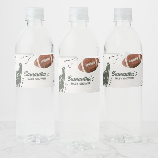 Fußball-Baby-Dusche Wasserflaschenetikett (Flaschen)
