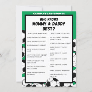 Fußball-Baby-Duschgel, Fußball - bestellbarer Name Einladung