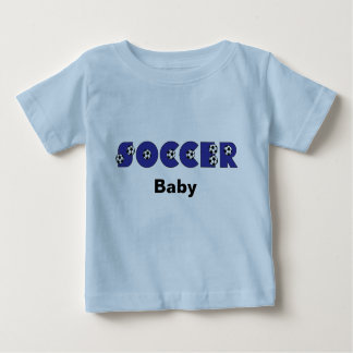 Fußball-Baby im Blau Baby T-shirt