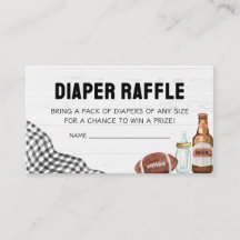 Fußball-Baby-Party-Windel-Raffle