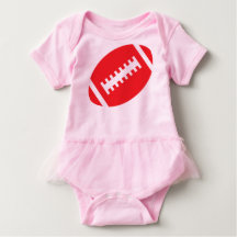 FUSSBALL BABY Pink Tutu | Front Red Football