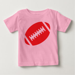 FUSSBALL BABY Pink Tutu Front Red Football T-shirt