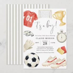 Fußball-Baby-Shower-Einladung Einladung