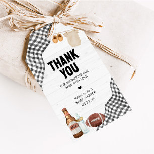 Fußball-Baby-Shower-Geschenkanhänger Geschenkanhänger