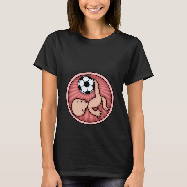 Fußball-Baby-Tritt T-Shirt (Vorderseite)