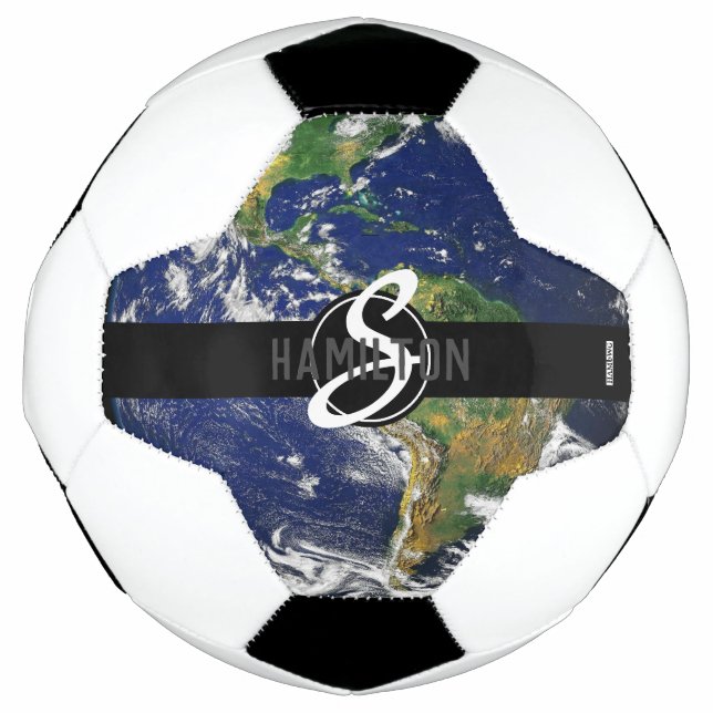 Fußball Ball American Flag Earth Monogram HAMbyWG (Vorderseite)