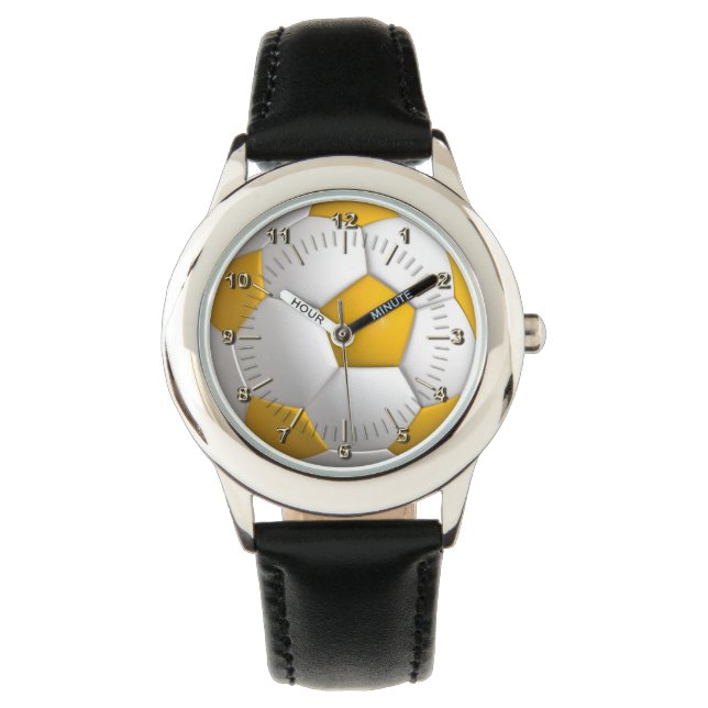 Fußball (Ball) Armbanduhr (Vorderseite)