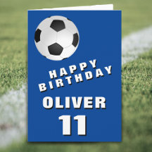 Fußball Ball Blue Boy Happy Birthday