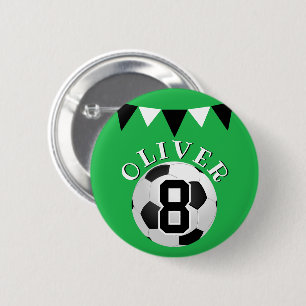 Fußball Ball Bunting Flags Kindergeburtstag Button