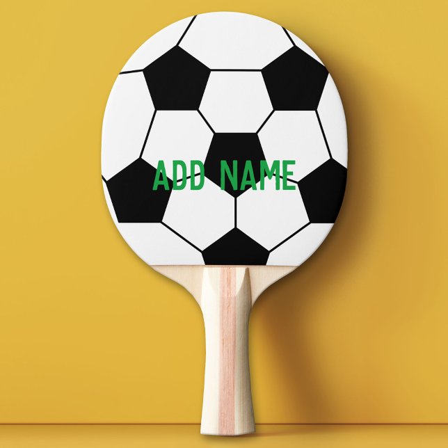 Fußball-Ball-Coach - Kühne moderne Zeichnend Tischtennis Schläger (Custom Ping Pong Paddle - Team or College Soccer)