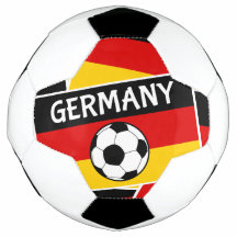 Fußball-Ball Collage der deutschen Flagge