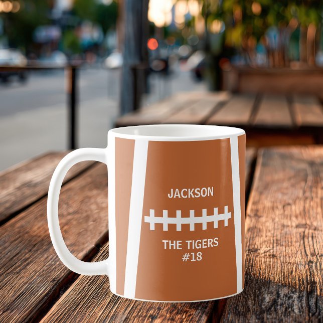 Fußball-Ball Cooles Team und Anzahl Kaffeetasse (Von Creator hochgeladen)