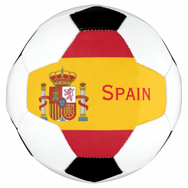 Fußball-Ball der spanischen Flagge Fußball (Vorderseite)