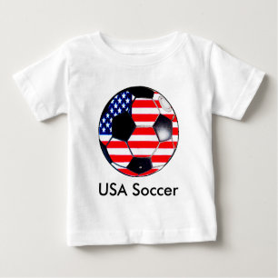 Fußball Ball Flag USA Fußball Das MUSEUM Geschenke Baby T-shirt