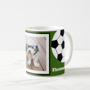 Fußball-Ball-Foto addieren Ihren Namen - kann Kaffeetasse