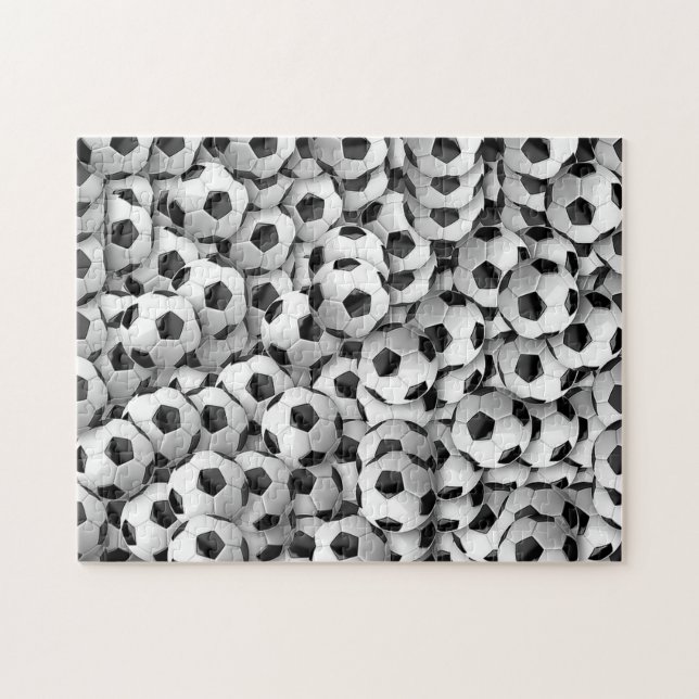 Fußball-Ball-Foto-Puzzlespiel Puzzle (Horizontal)