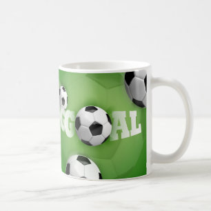 Fußball-Ball-Fußball-Ziel - Tasse