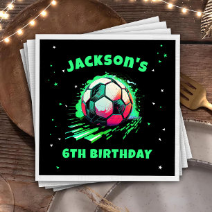 Fußball Ball Geburtstagspapier Napkin Serviette