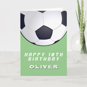 Fußball Ball Green Boy Happy Birthday Karte