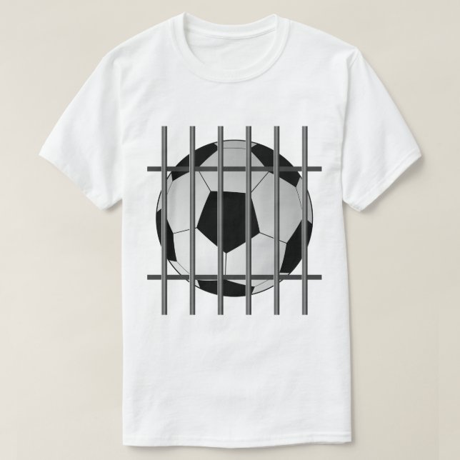 Fußball Ball Grille T-Shirt (Design vorne)