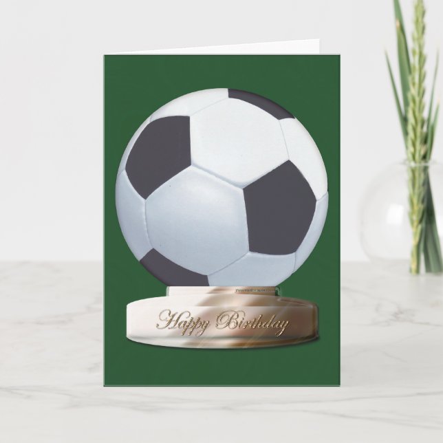 Fußball Ball Happy Birthday Card Karte (Vorderseite)
