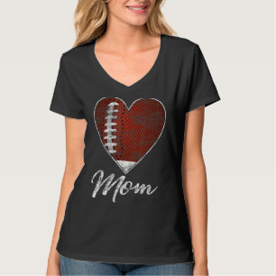 Fußball Ball Herz Mama Fantasie Mothrer Sport T-Shirt