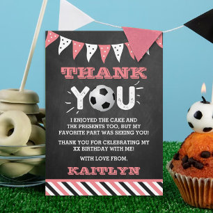 Fußball-Ball jeden Geburtstag Dankeskarte