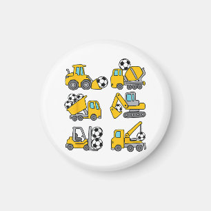 Fußball-Ball Kids Fußball Bauskubinen Magnet