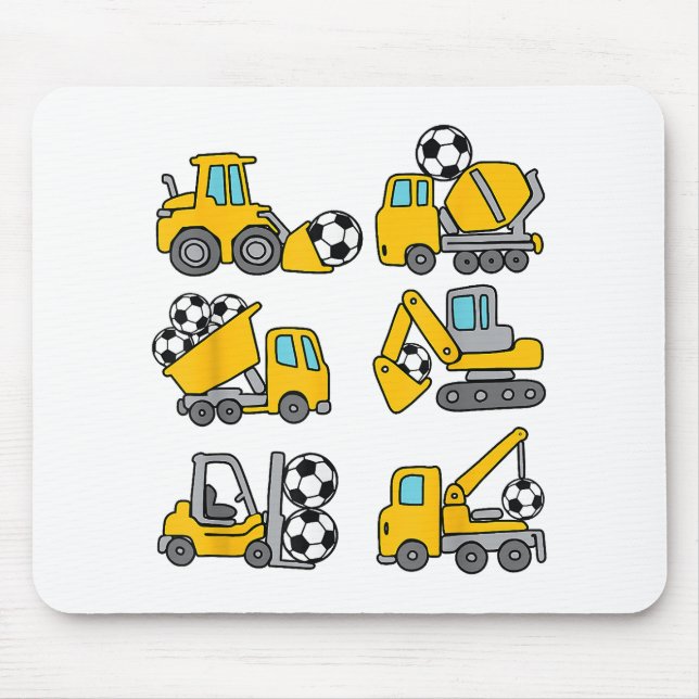 Fußball-Ball Kids Fußball Bauskubinen Mousepad (Vorne)