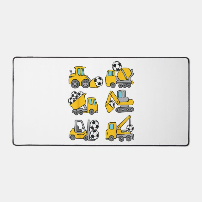 Fußball-Ball Kids Fußball Bauskubinen Schreibtischunterlage (Vorderseite)