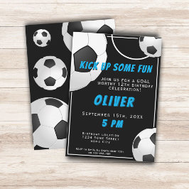 Fußball-Ball Kindergeburtstag Einladung