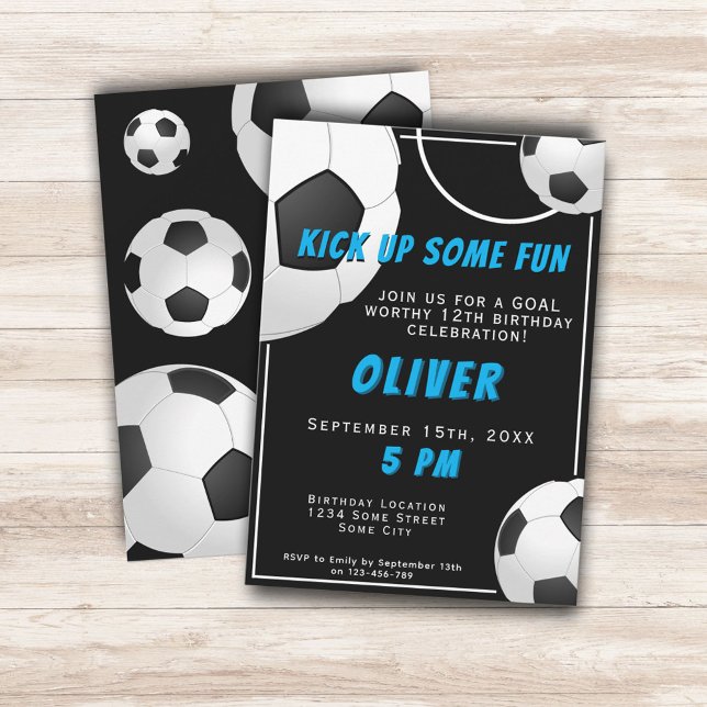 Fußball-Ball Kindergeburtstag Einladung (Von Creator hochgeladen)