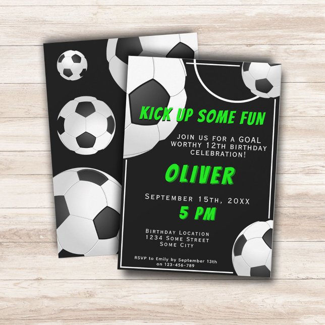 Fußball-Ball Kindergeburtstag Einladung (Von Creator hochgeladen)