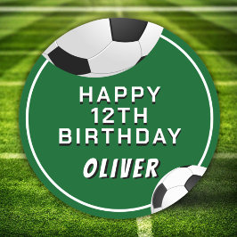 Fußball-Ball-Kindergeburtstag Runder Aufkleber